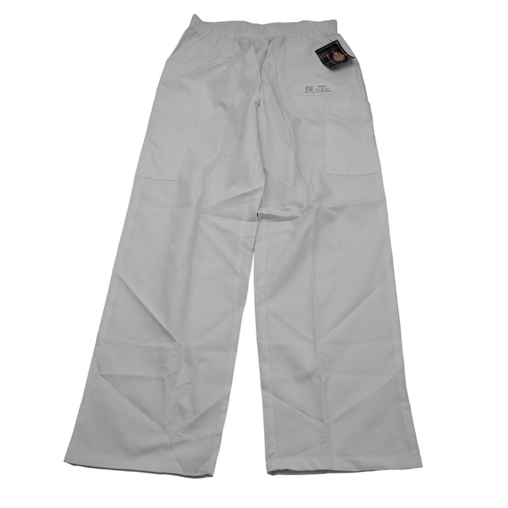 Dickies Pants Mens L White Scrubs Medical Uniform Stretchable Bottoms